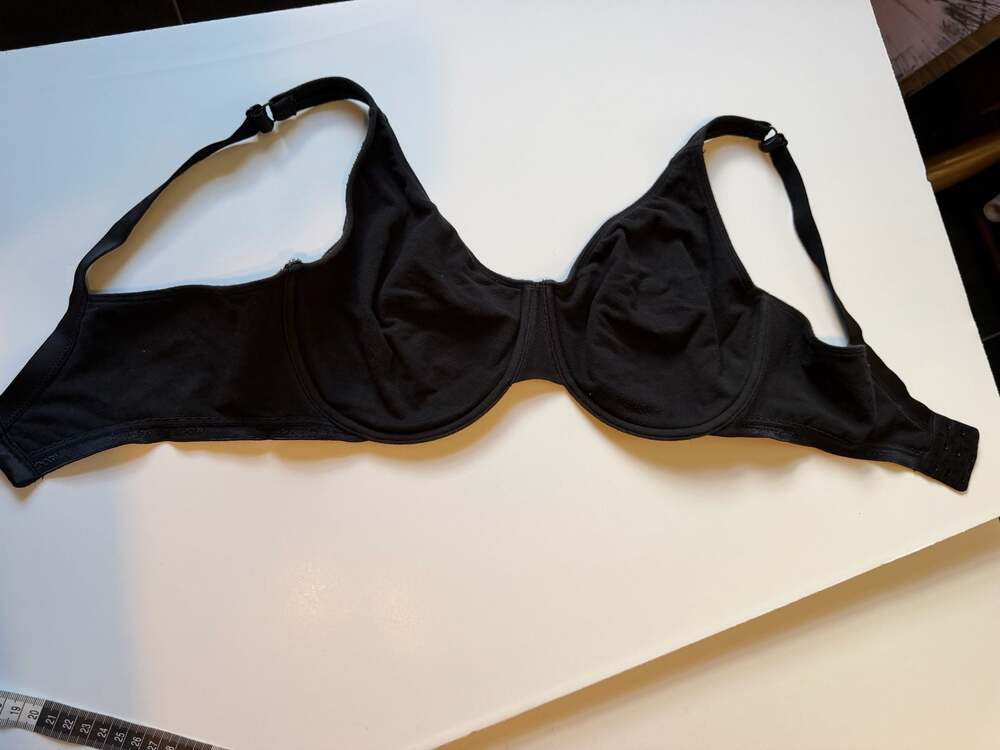 Fruit of the Loom Cotton Stretch Underwire Bra Black Size 40DD